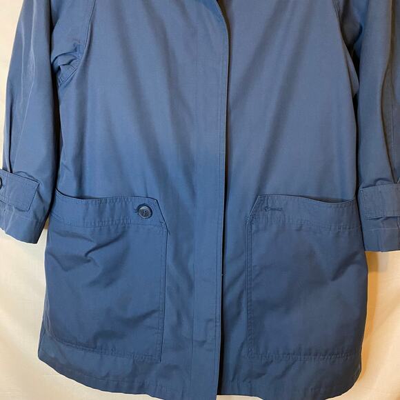 Vintage London Fog| Women’s teal collared long trench coat jacket - Picture 10 of 14